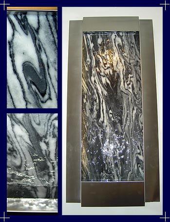 Wasserkreationen, Springbrunnenservice, Wasserdesign, Springbrunnen, Wasserbilder, Zimmerbrunnen, Wandbrunnen, Kunstobjekte aus Wasser Metall und Stein, Dekorbrunnen, Raumbefeuchter