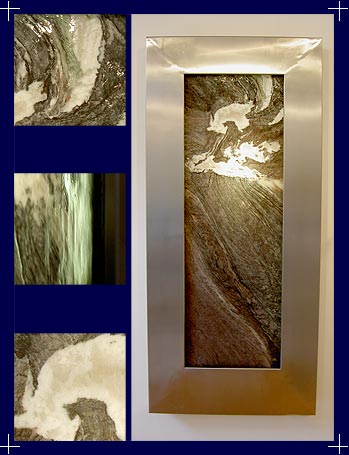 Wasserkreationen, Springbrunnenservice, Wasserdesign, Springbrunnen, Wasserbilder, Zimmerbrunnen, Wandbrunnen, Kunstobjekte aus Wasser Metall und Stein, Dekorbrunnen, Raumbefeuchter